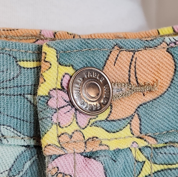 Wild Fable Floral denim high rise Cheeky Shorts - Picture 2 of 6